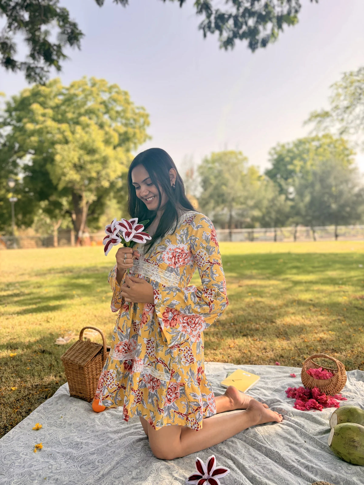 Sunlit Bloom Dress